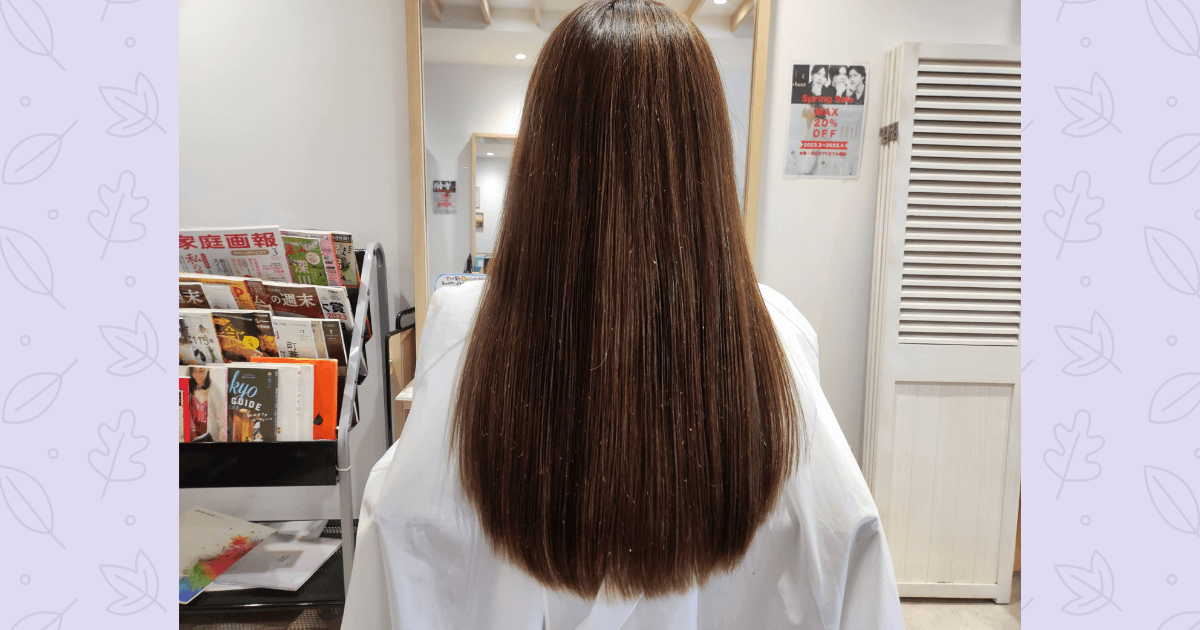 美容院でハイライトヘアに！